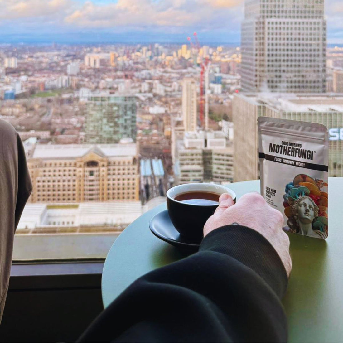 Caffeine-free morning routine with GOOD MORNING MOTHERFUNGI® — energy without the crash