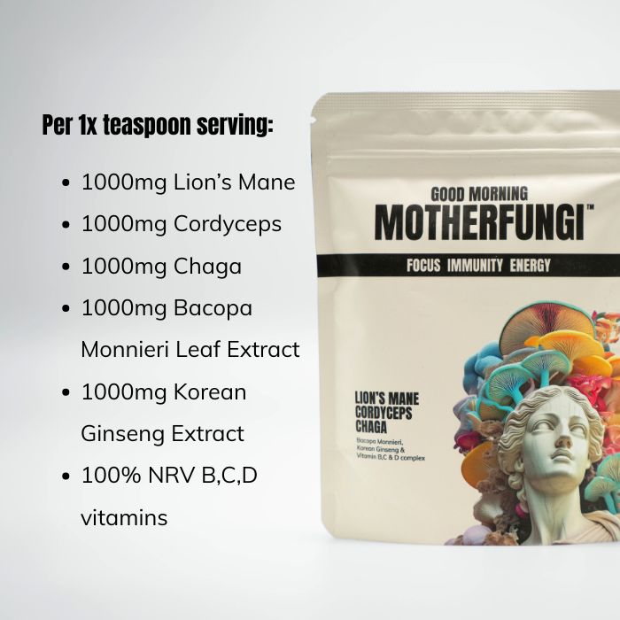 GOOD MORNING MOTHERFUNGI® benefits — Focus, Immunity, Energy